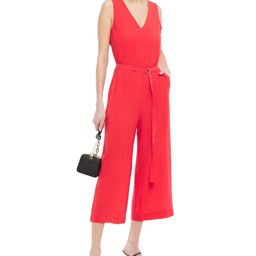Michael‎ Kors Red Jumpsuit Size 2 ✅